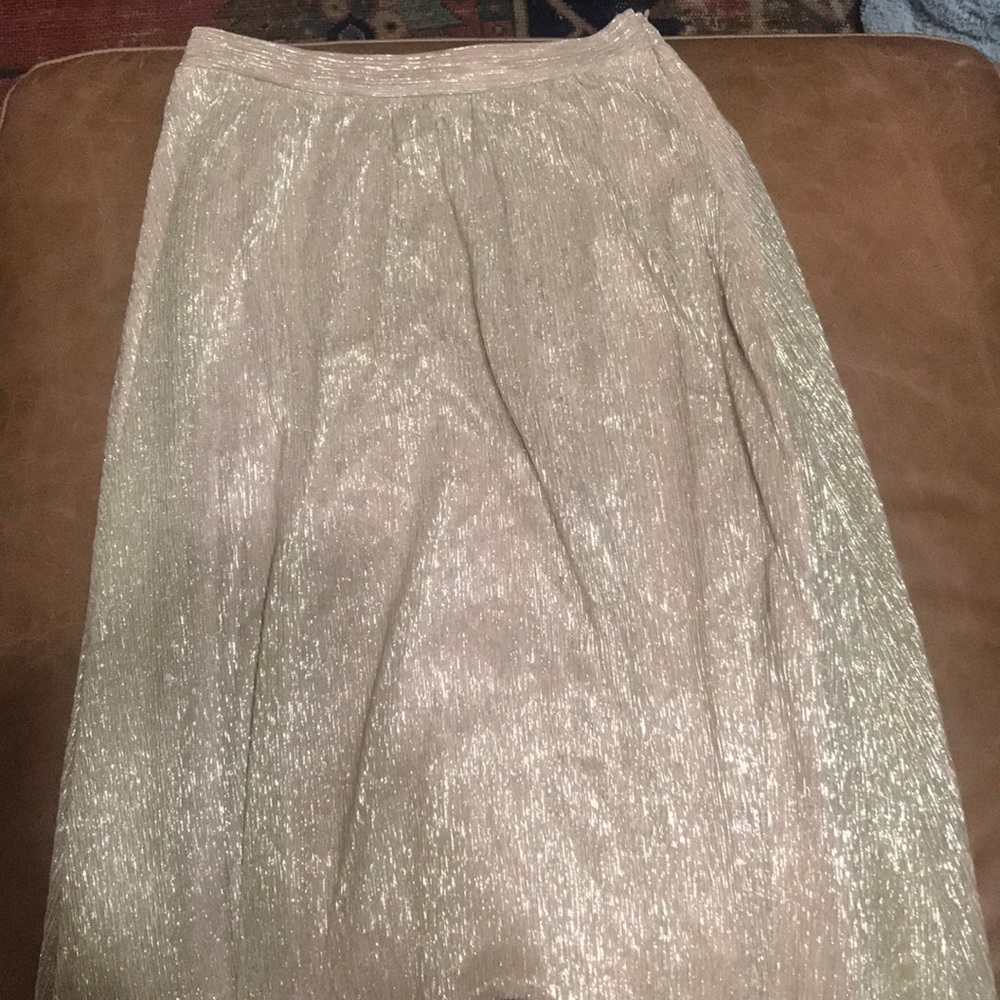 Gold maxi skirt
